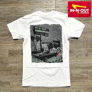 In-N-Out Burger 2023 Quality-N-Speed White Tee インアンドアウトバーガー オリジナルプリントTシャツ【sku157-wht】