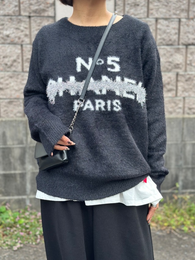 モールペイントシャギーニット