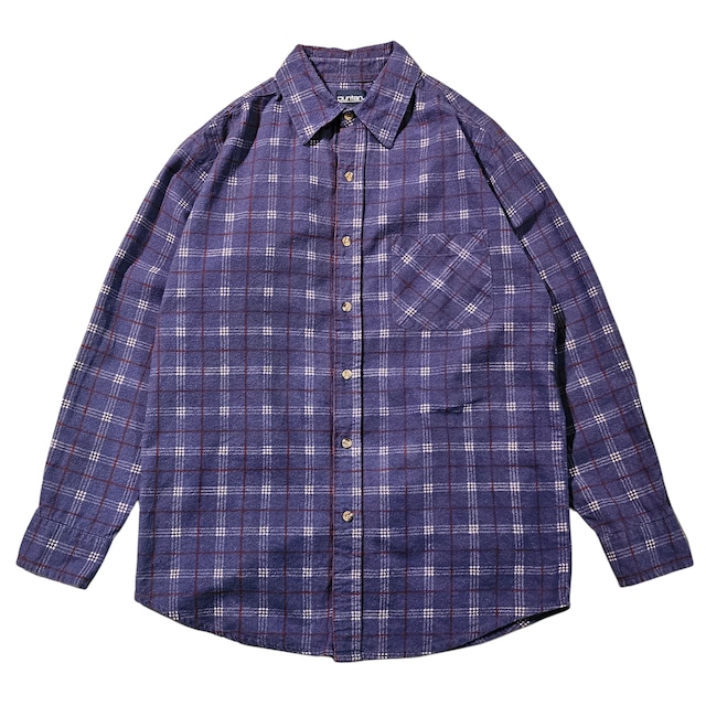 80's PURITAN PRINTED FLANNEL SHIRT【DW973】