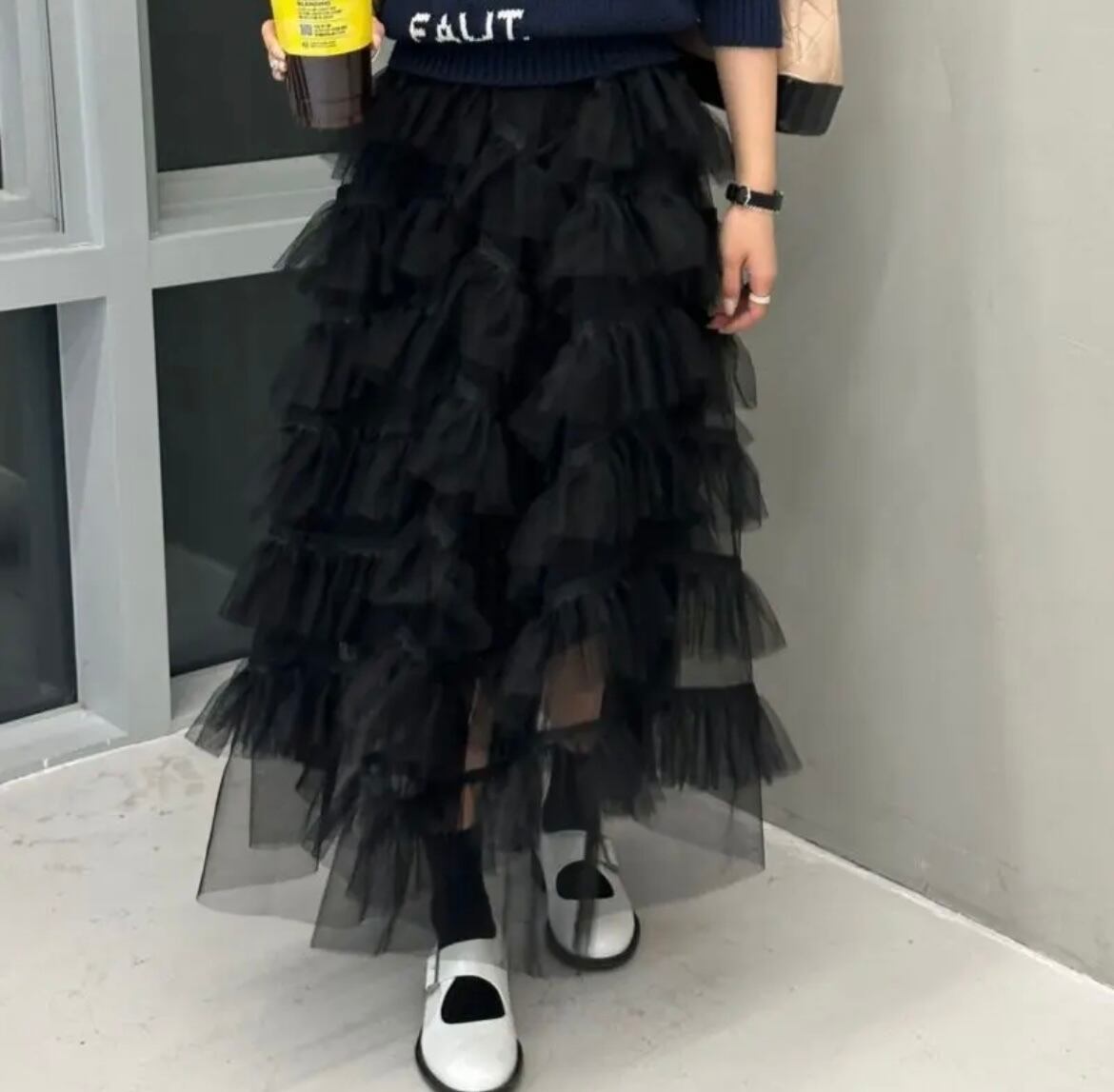 2color / チュールティアードスカート