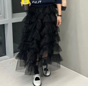 2color / チュールティアードスカート