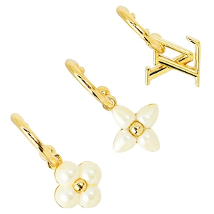 New LOUIS VUITTON ルイヴィトン ピアス・LV フローラグラム セット3 M01025 アクセサリー 新品