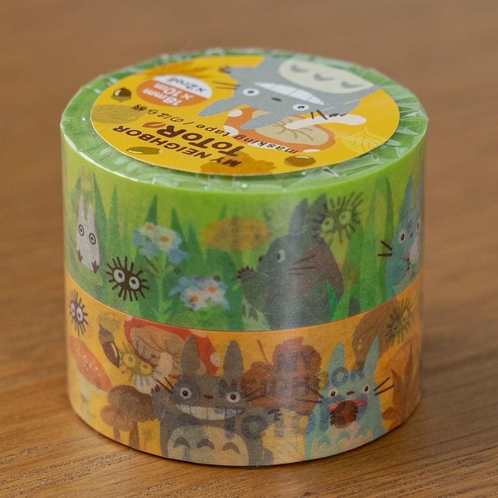 となりのトトロ マスキングテープ2個セット のはら柄（4428） | す
