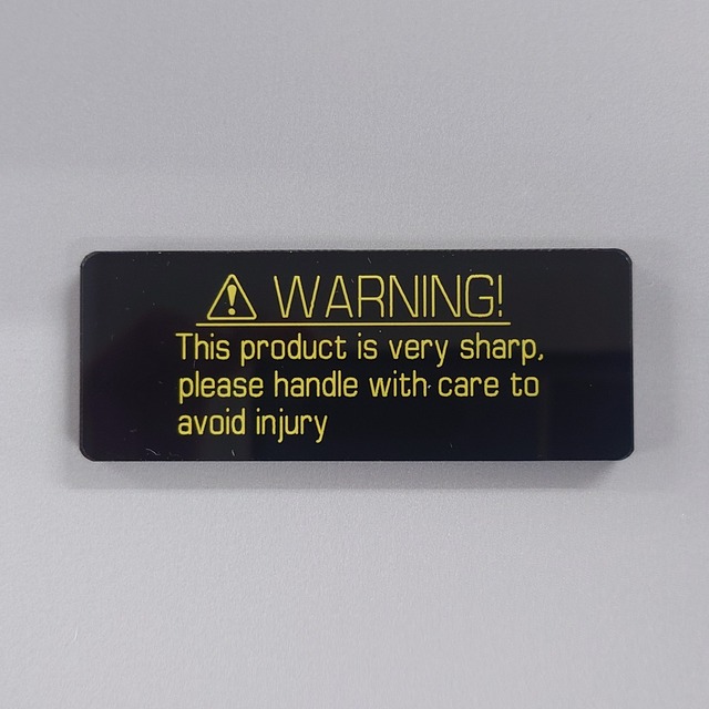 銘板マグネット【WARNING】