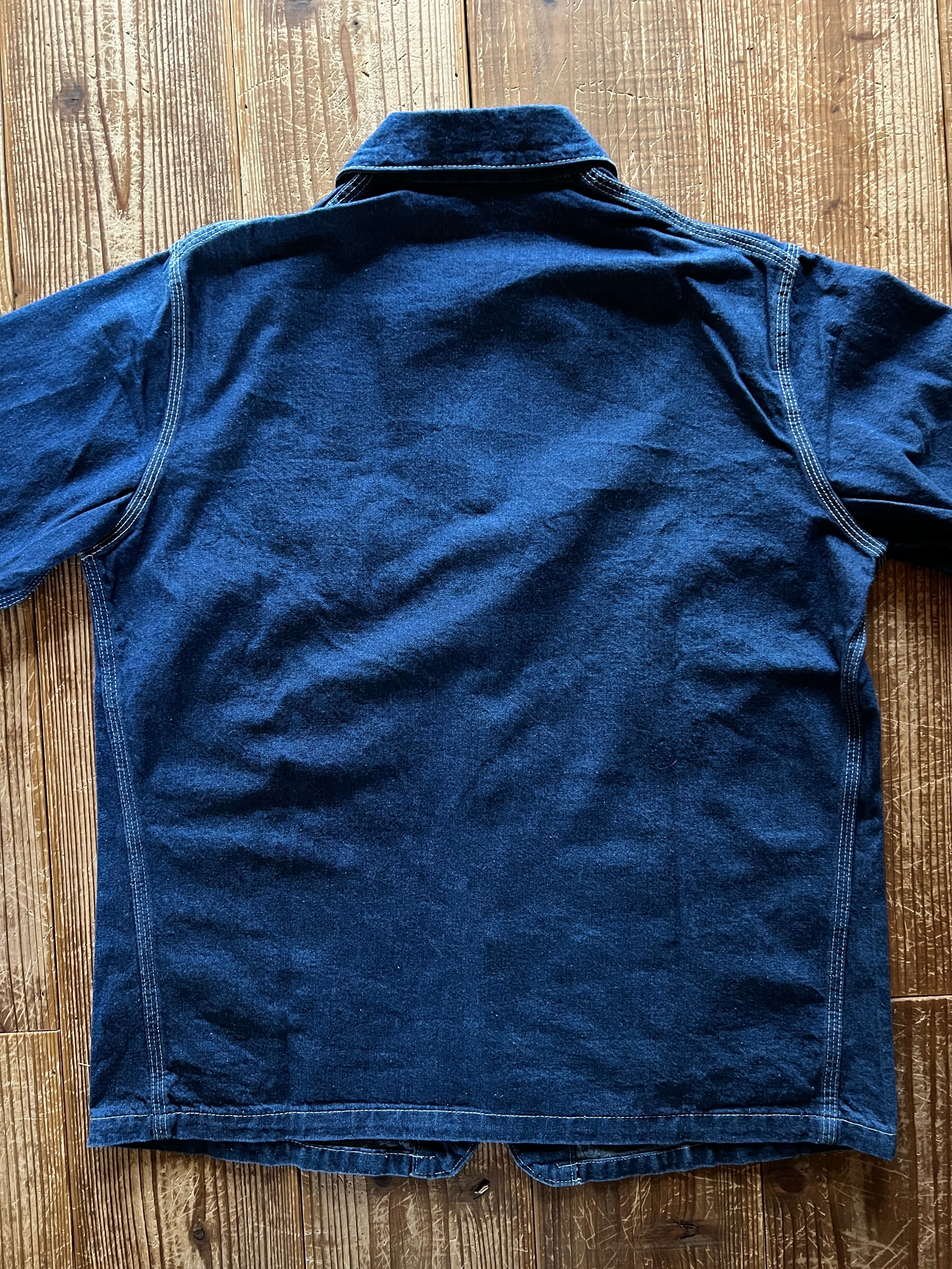 70's～ OSH KOSH B'GOSH デニムカバーオール 濃紺 表記(42) USA製