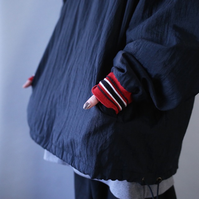 "Champion" over silhouette  nylon pullover