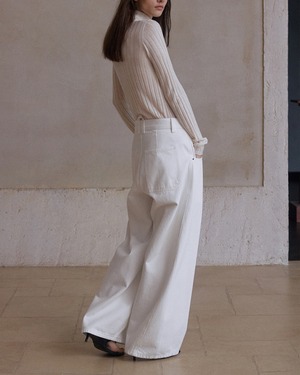 Washing Baggy Denim Pants