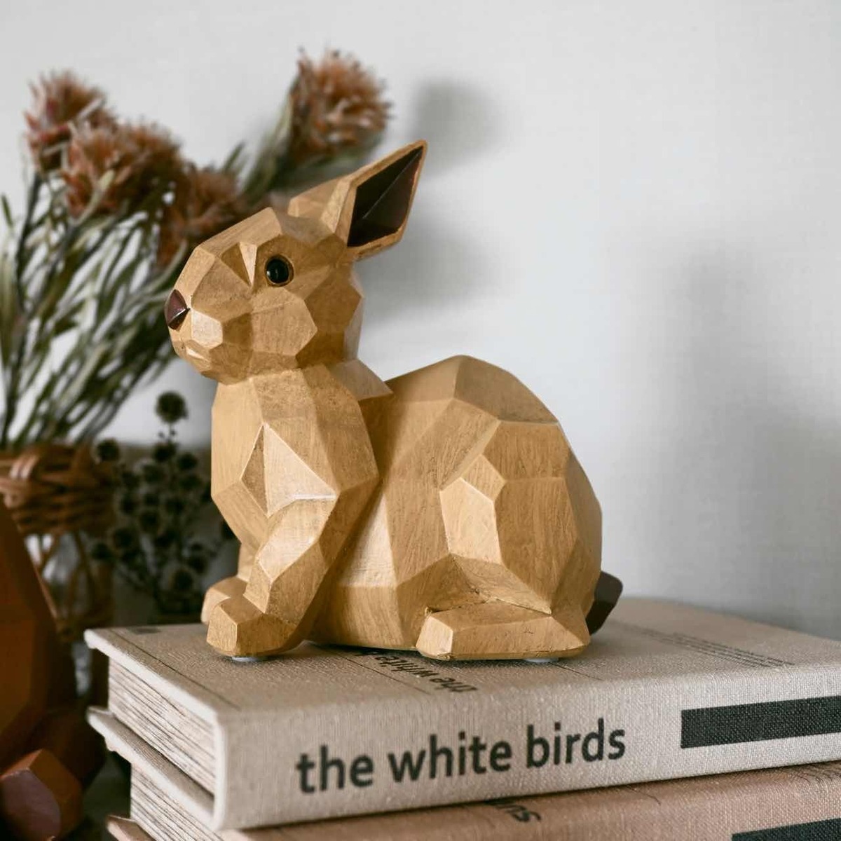 完売 】SUORA MONEY BANK ｜ Rabbit 木彫りみたいな貯金箱 うさぎ 