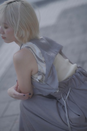 【予約】Leaf Double Face Dress / WISTERIA