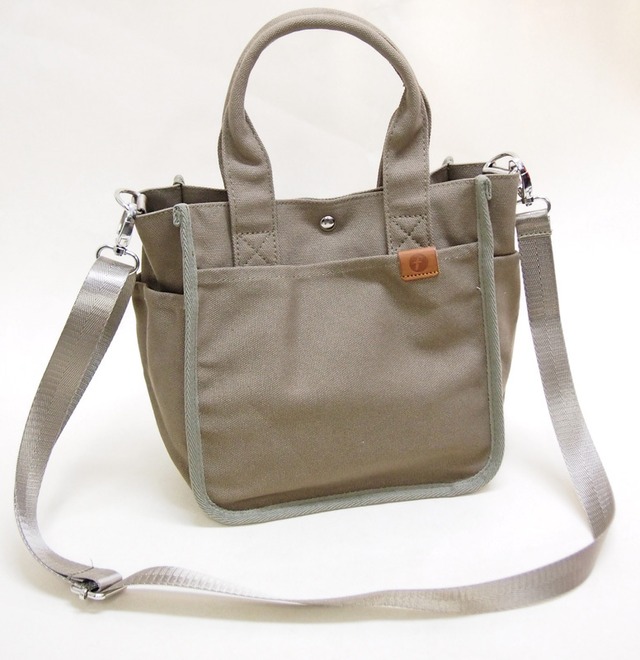 ハンド/斜め掛け キャンバス地抗菌２WAYミニショルダー