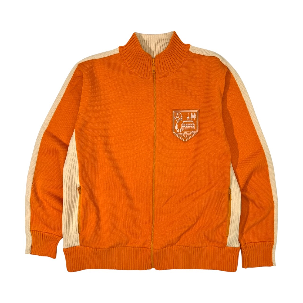 Karl Helmut カールヘルム ワッペン ジップアップ トラックジャケット M/オレンジ