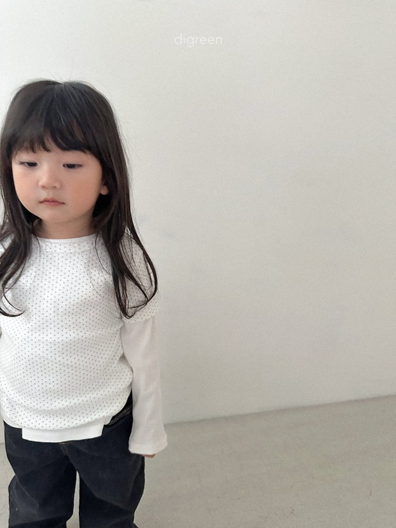 韓国子供服 / Digreen / 26Autumn / emily dot tee / 半袖Tシャツ *S~XXL*