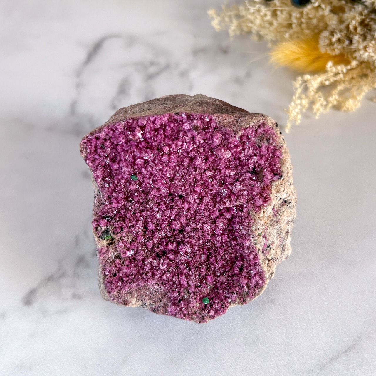 ピンクコバルトカルサイト with マラカイトB