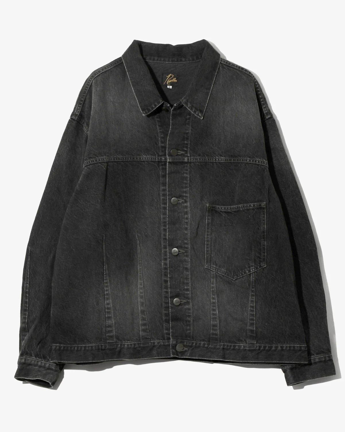 NEEDLES】DARTS BOTTOM JEAN JACKET - 12OZ DENIM BLACK | idealclasse
