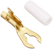 エーモン(amon) クワ型端子 穴径φ4 AV(S)0.5~2sq 10個入 アースコードの取り付けに 3315