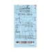 Blue Receipt sticker 5.3×10cm