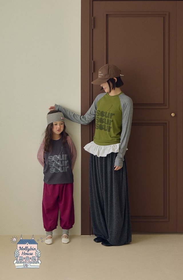 【取寄】mollybin｜vintage raglan tee (mom)｜ヴィンテージラグランTシャツ（ママ）｜FREE｜mom｜26 autumn