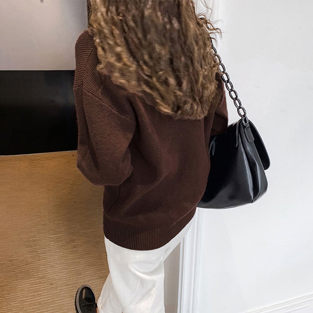 長袖 ニット セーター レディース トップス 春秋冬 きれいめ 大人 かわいい シンプル Vネック おしゃれ カジュアル 大人可愛い 大人女子