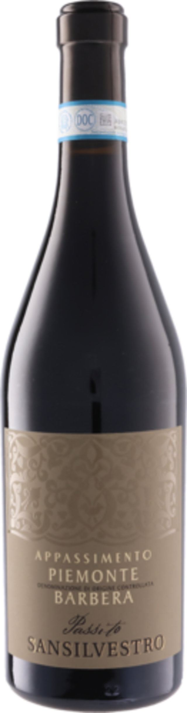 ピエモンテ バルベーラ アパッシメント　22　カンティーネ・サン・シルヴェストロ　 Piemonte D.O.C. Barbera Appassimento　22	 Cantine San Silvestro