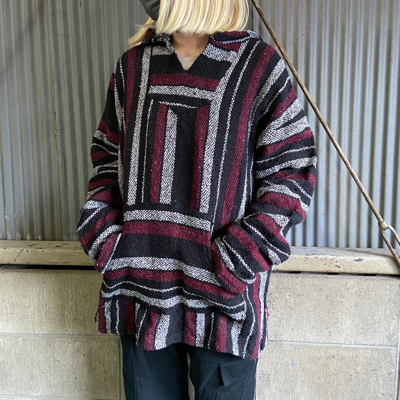 メキシコ製 sunspecs メキシカンパーカー プルオーバーパーカー メンズ 