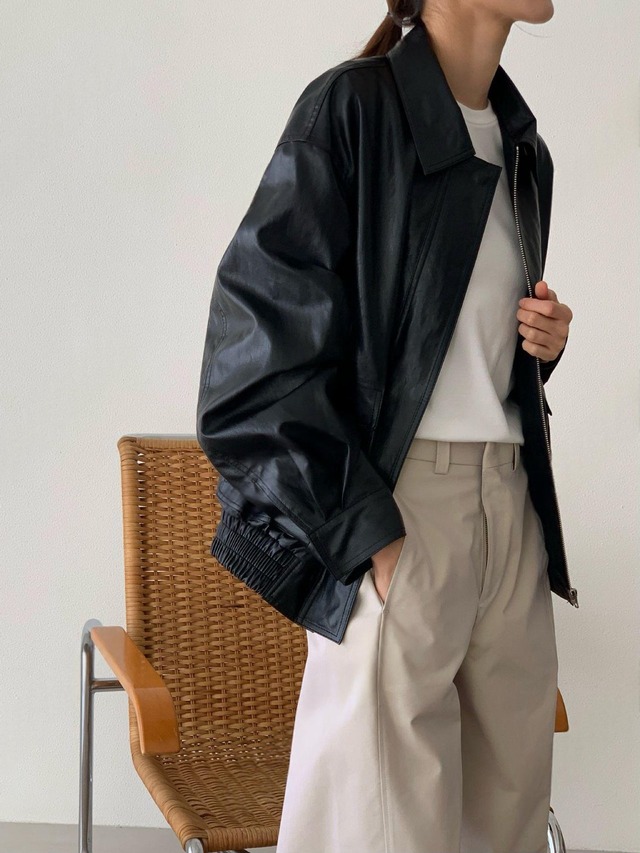 Glossy Zip-Up Jacket