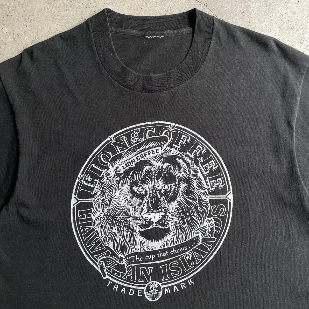 90年代 LION COFFEE HAWAII 企業ロゴ アドバタイジングTシャツ ...