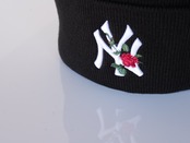 Yankees'47 ニューヨーク ヤンキース CUFF KNIT Thorn ブラック butterfly