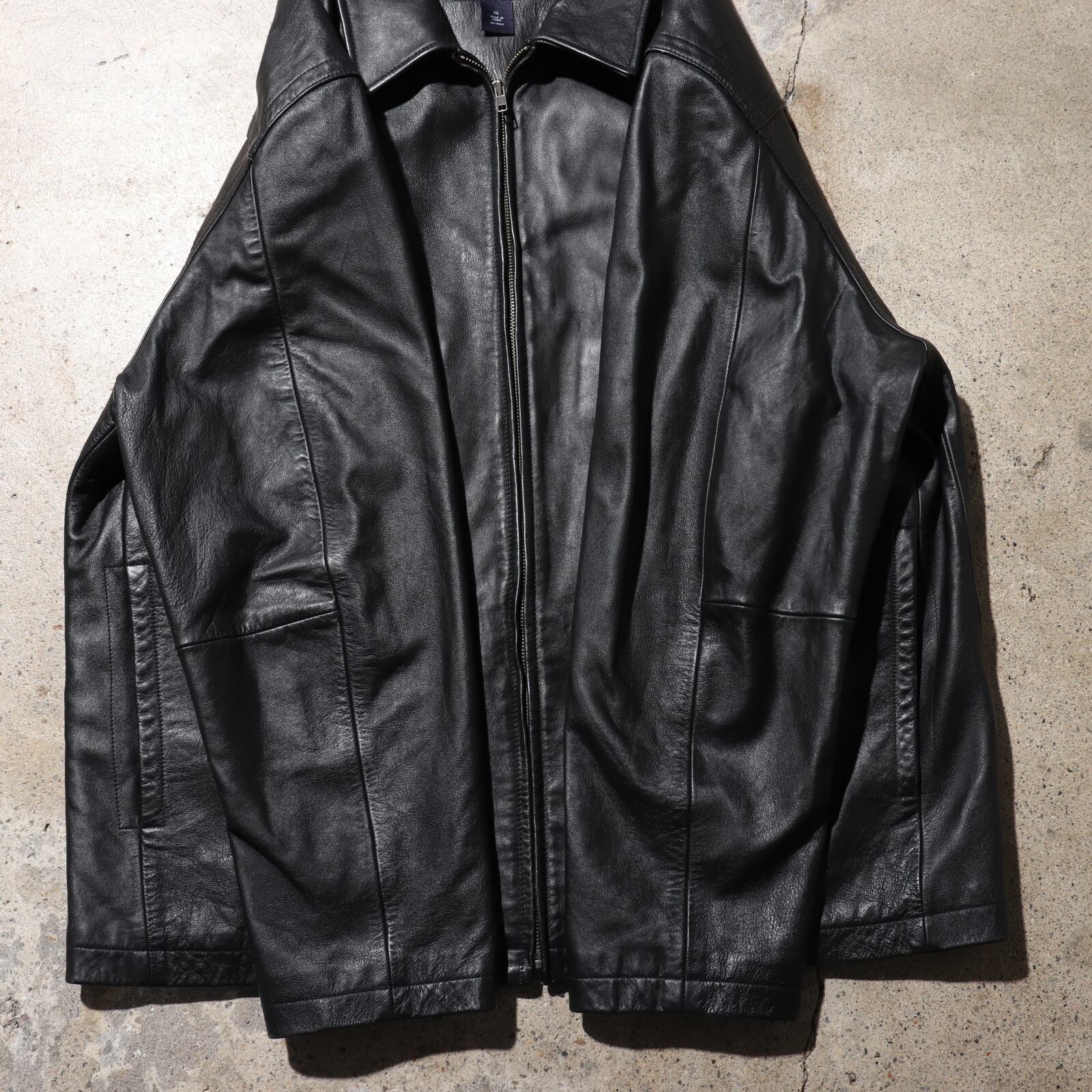 極美品 XL OLD GAP Y2K レザージャケット オールドギャップ 黒 