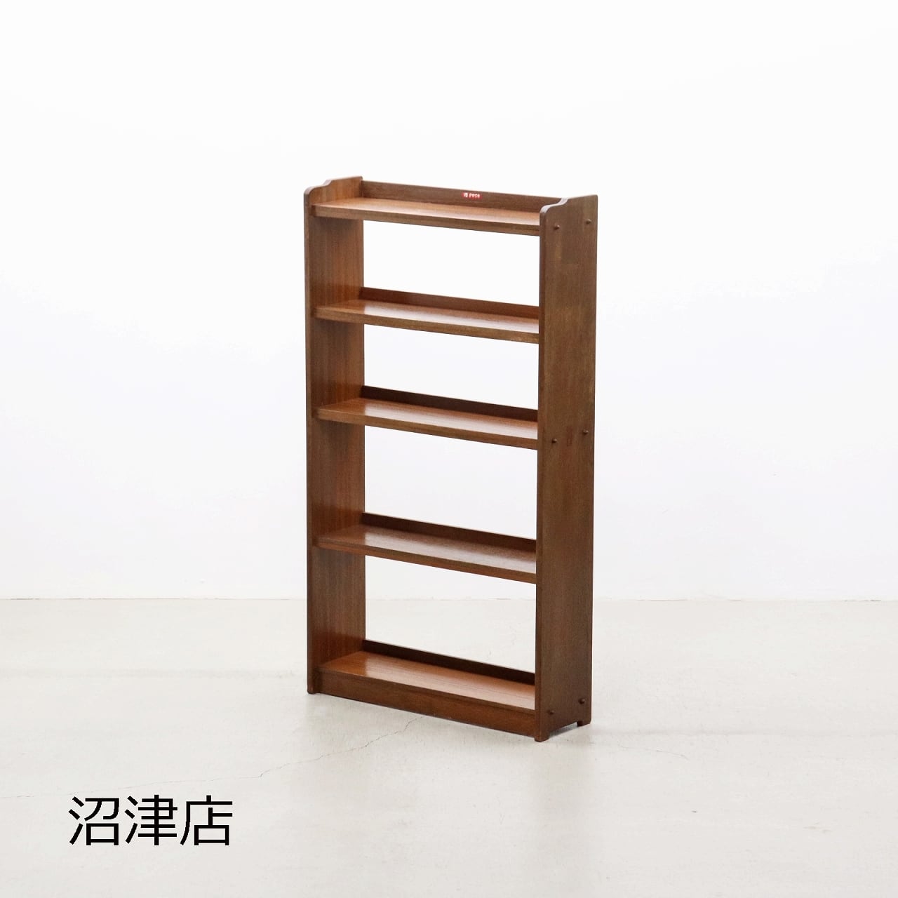 【沼津店】 レトロ ラワン 無垢材 本棚 シェルフ 飾り棚 ラック 書庫 収納 ヴィンテ ージ PLT09071