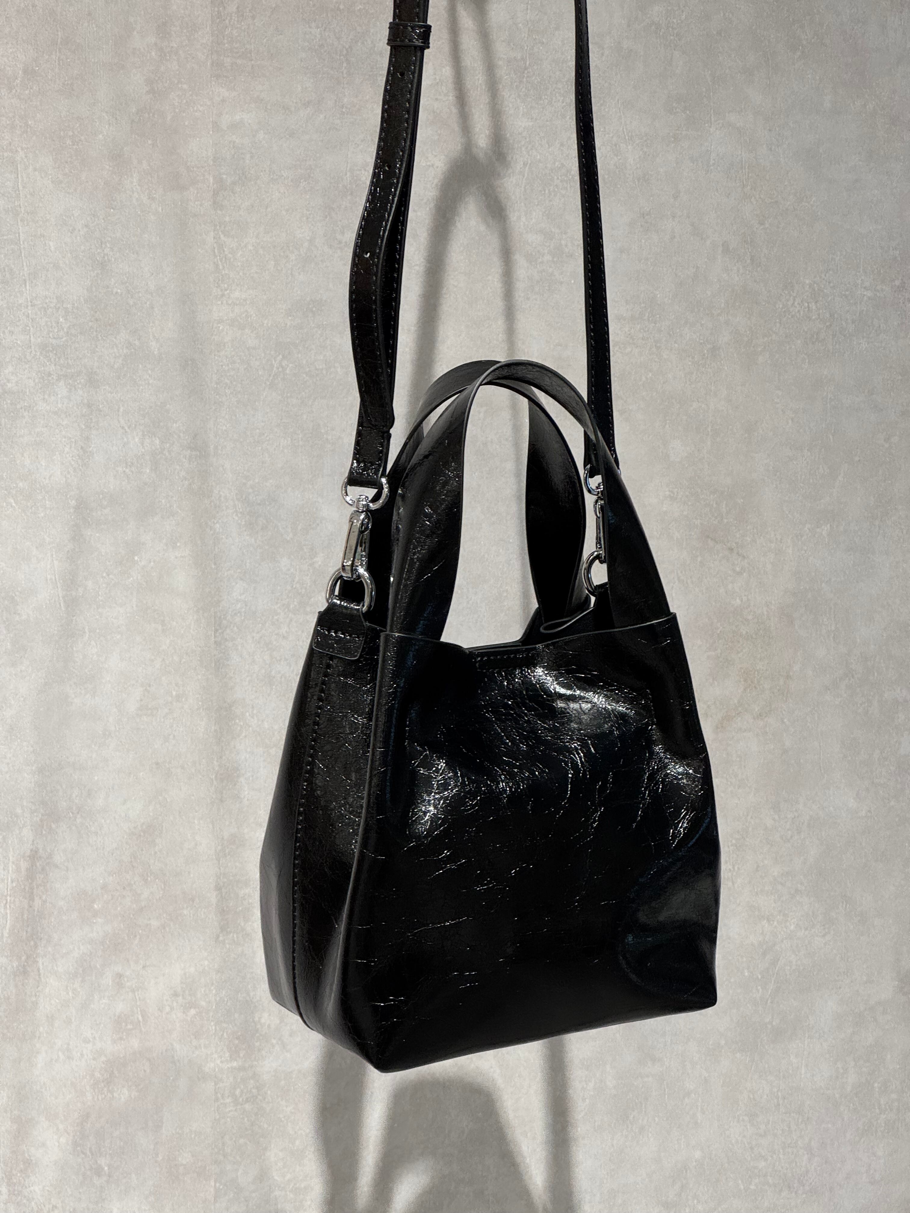 mini leather tote bag