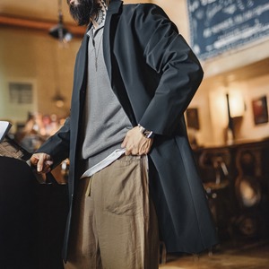 Navy Lapel Coat / ネイビー ラペル コート