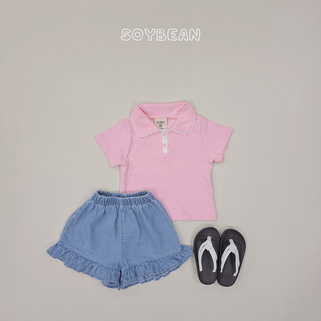 【取寄/韓国直送】SOYBEAN 26/SM デニムフリルパンツ｜夏服｜韓国子供服