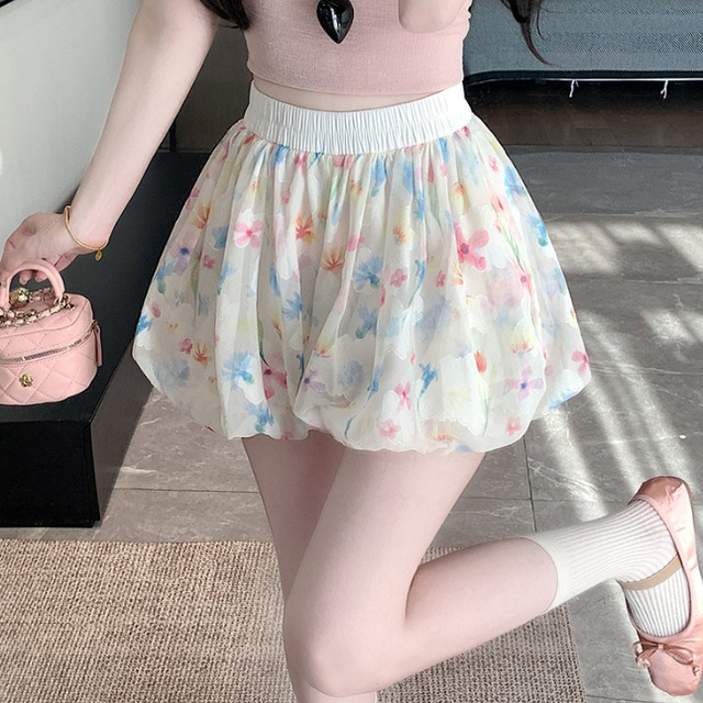 フラワーバルーンショートパンツ ・78609