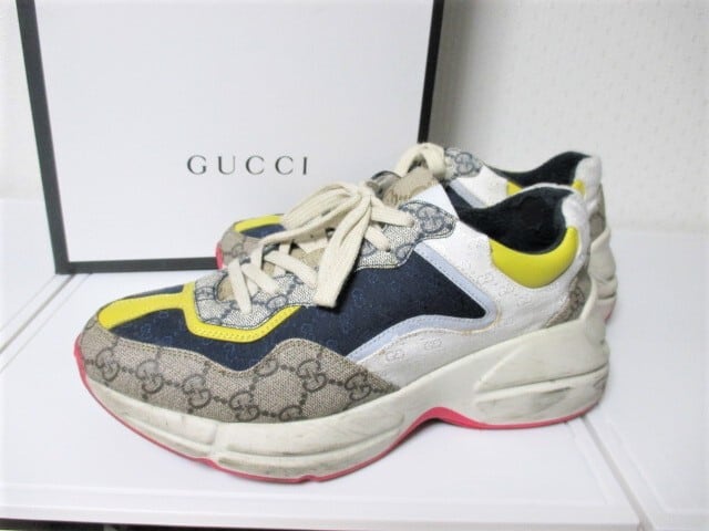 GUCCI グッチ ライトン GG柄 スニーカー/メンズ/6.5☆現行モデル 