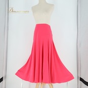 社交ダンス 衣装 スカート ピンク系 チャコット Chacott 日本製 練習 レッスン 無地 シンプル 鮮やか 上品 かわいい 伸縮 ストレッチ おしゃれ 明るい ダンス衣装 イベント ステージ パーティー