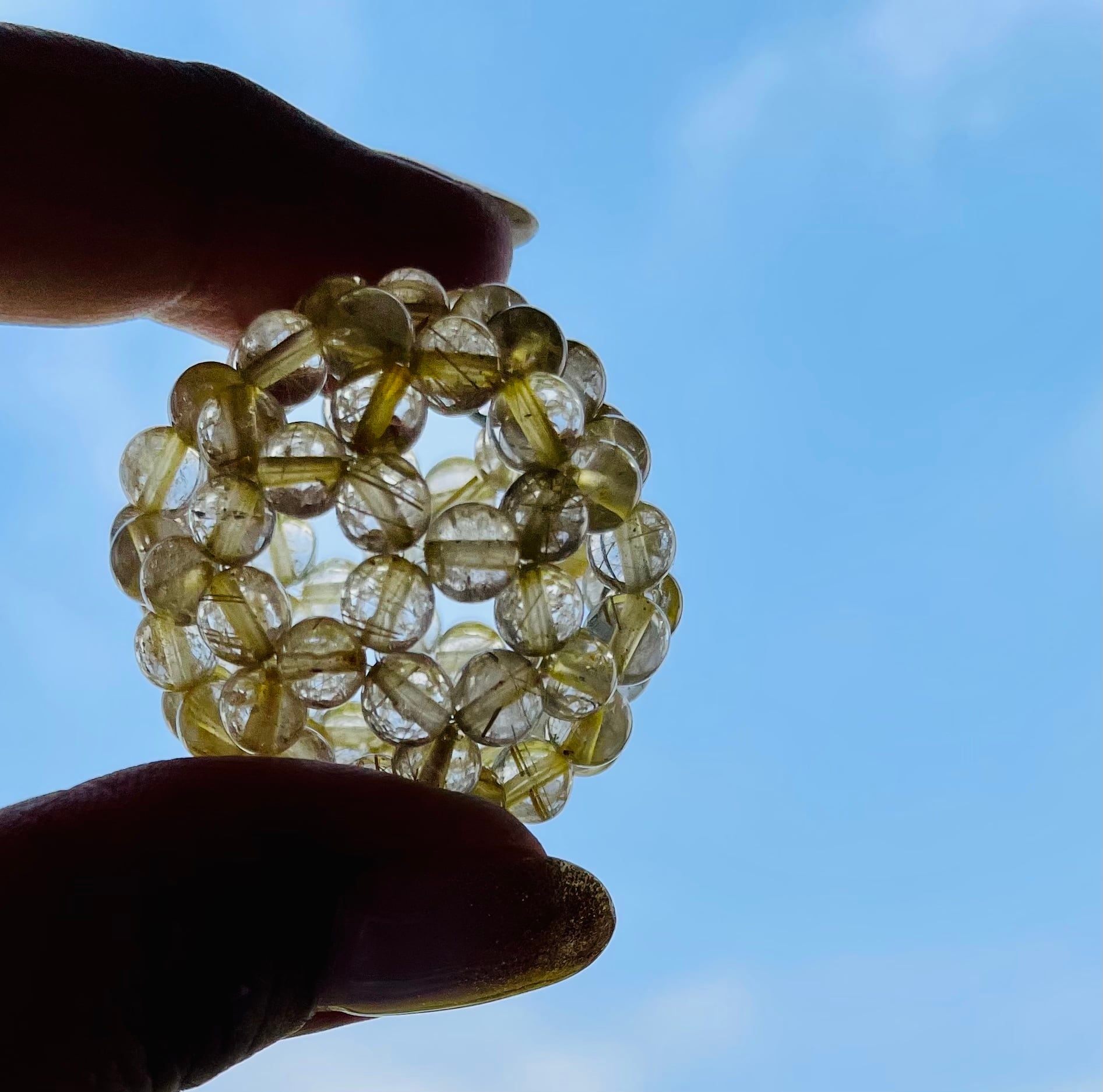 神聖幾何学フラーレン(ルチルクォーツ)5mm | ひだまり颯希堂