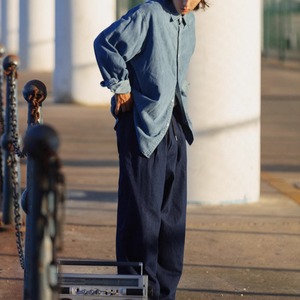 薄手ウエストドローストリングデニム　0706