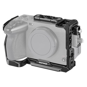 【在庫処分】NEEWER カメラケージ HDMIケーブルクランプ NATOレール 3/8ARRI 位置決め穴 1/4ネジ コンパチブル FX3/FX30 オリジナルXLRハンドル CA011