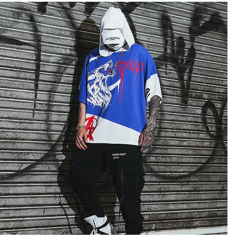 全3色 Tシャツ カットソー プリント カジュアル ストリート 