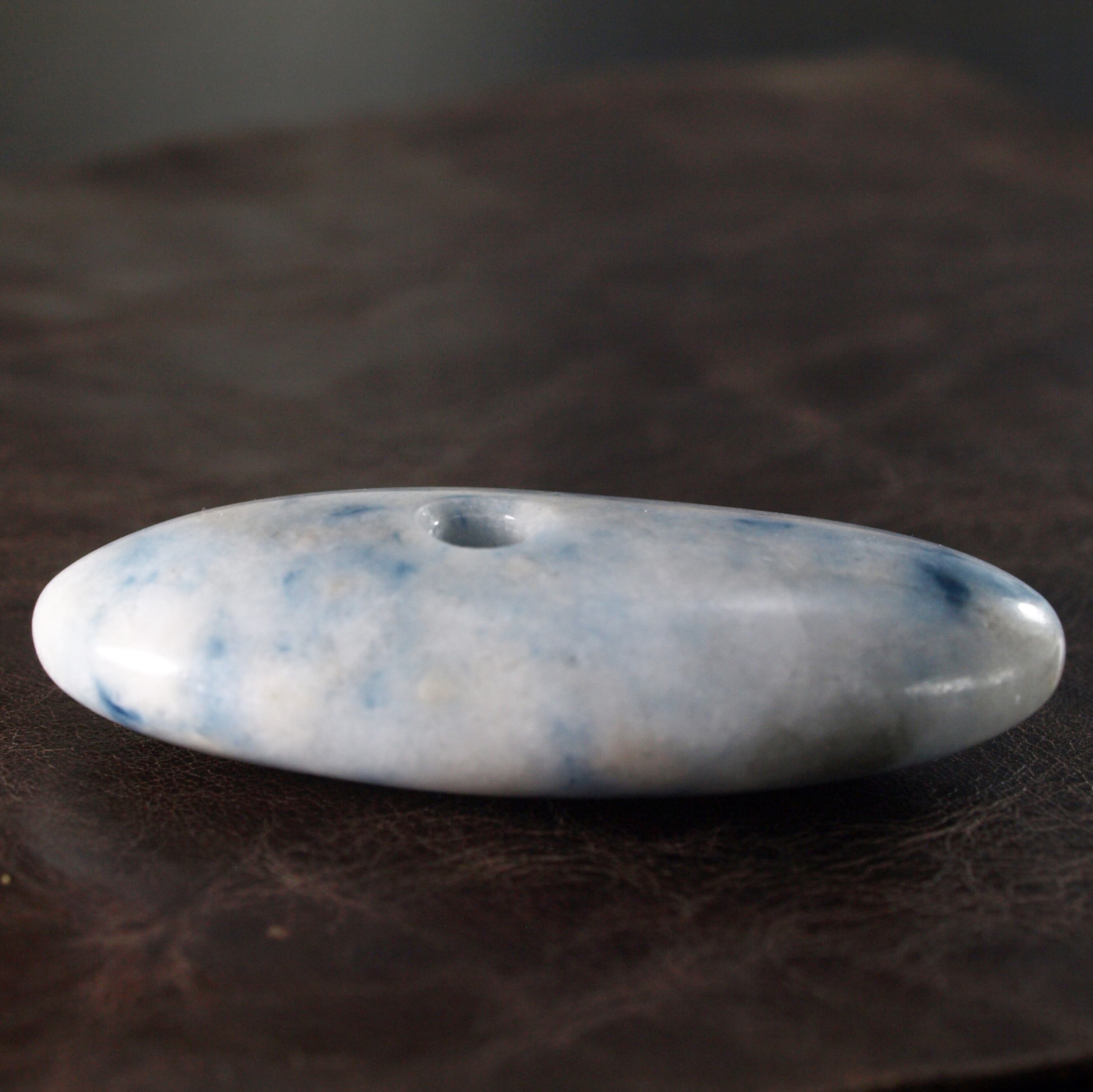 コン沢翡翠　大珠 糸魚川翡翠 大珠 コン沢 青翡翠 55mm Blue jadeite Taishu | URUWA