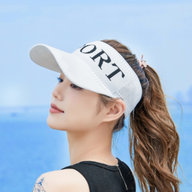 ◇新品◇白☆メッシュサンバイザー☆レディース☆女性用☆帽子