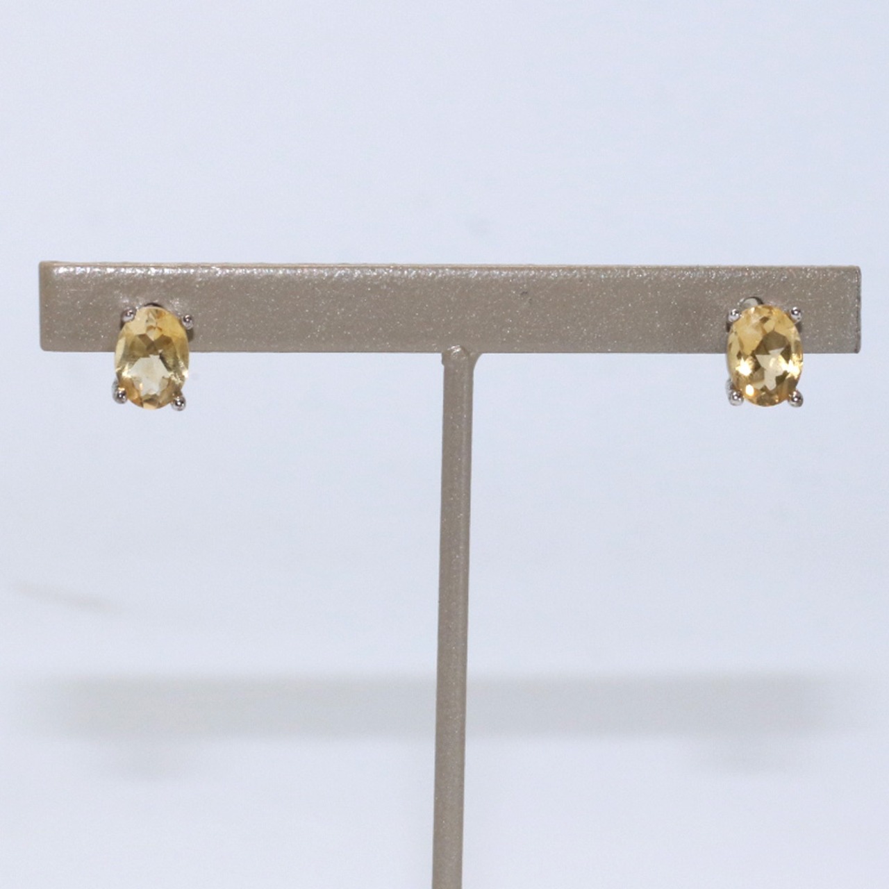 11月誕生石！シンプルかつおしゃれに！ シルバー シトリン ピアス simple silver series mm1067