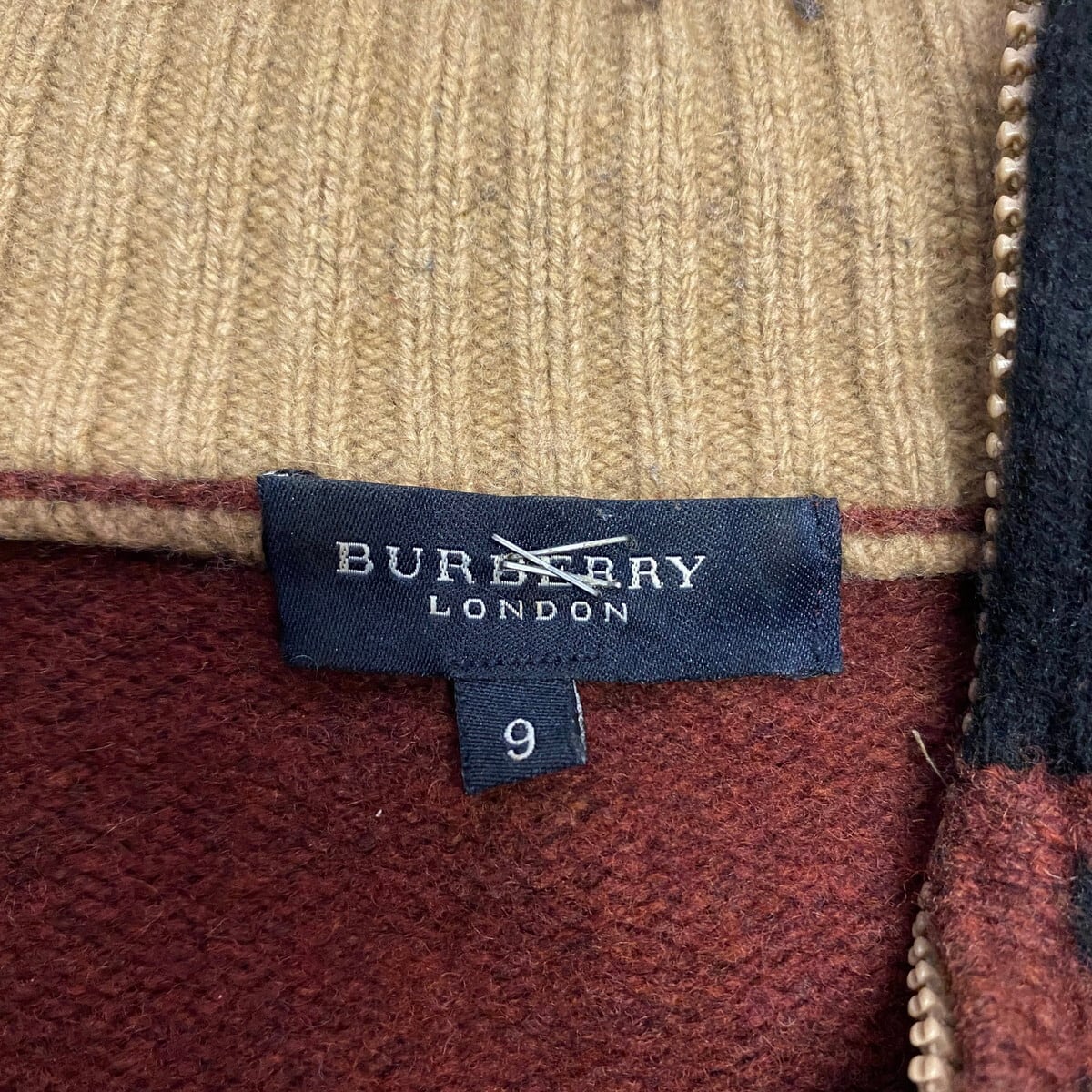 BURBERRY LONDON バーバリー ロンドン ハーフジップ ウール BURBERRY LONDON バーバリー ロンドン ハーフジップ ウール