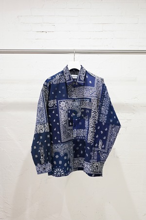 (5) Navy Bandana L/S shirt - size 3