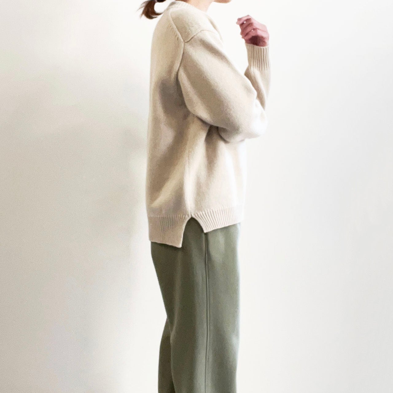 COMM.ARCH. コム・アーチ HAND FRAMED SUPER MERINO P/O プルオーバー
