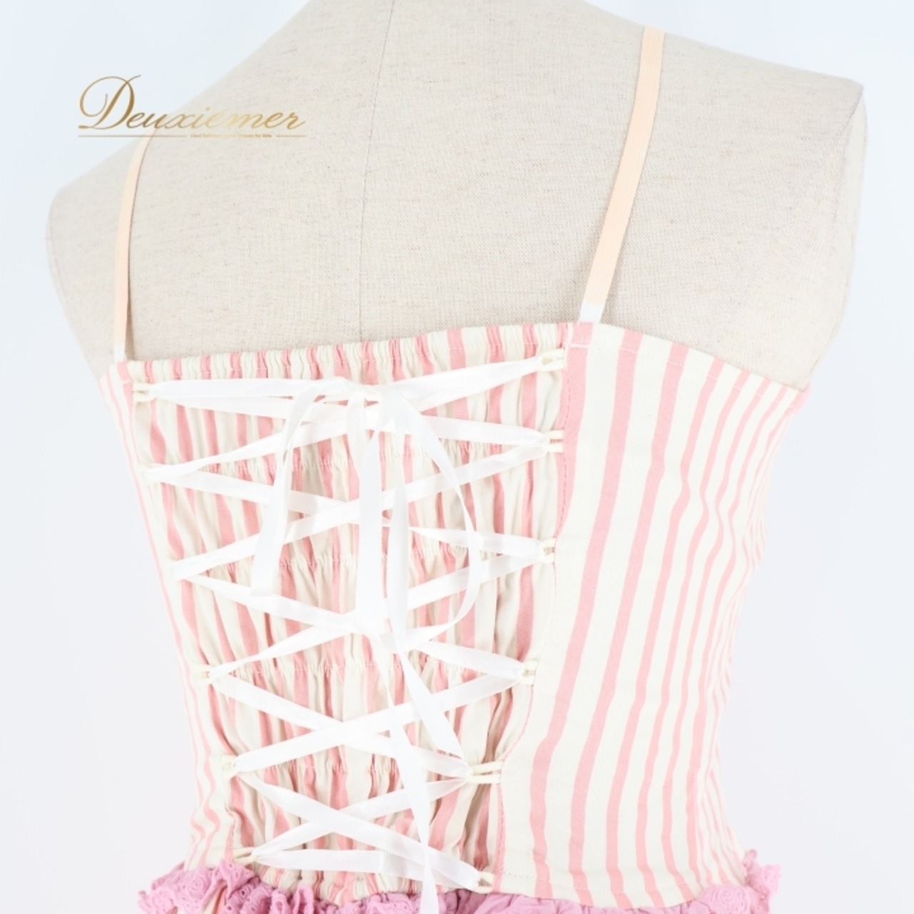 ロリィタ まとめ売り 2点セット BODY LINE ボディライン ジャンスカ ワンピース ロリータ 編み上げ リボン フリル ストライプ 王道 ピンク 水色 フリーサイズ コスプレ 撮影 かわいい ピンク系 ブルー系 ロリータ服 セット販売 ファッション ストライプ柄 リボン付き コスプレ衣装 ロリィタスタイル 可愛いデザイン おしゃれ お揃い