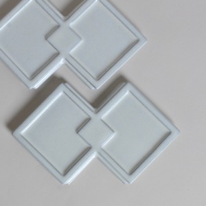 rpm / 菱形 プレート 白妙〈陶器 / 食器 / お皿 〉