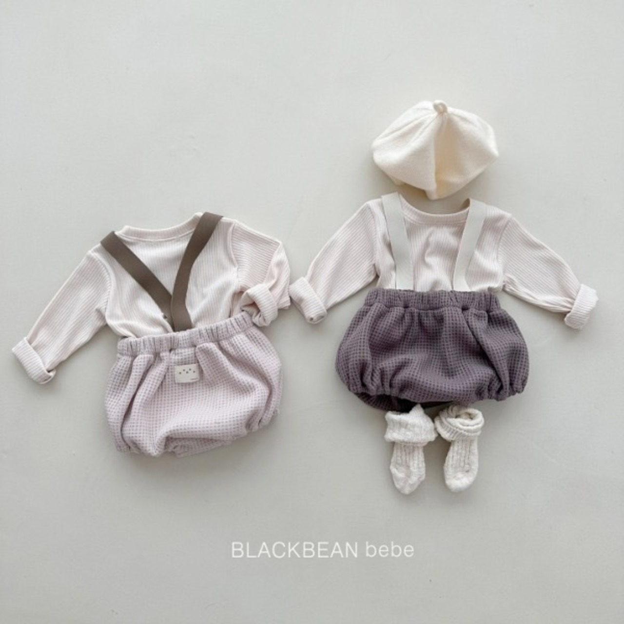 【BLACK BEAN】バンドブルマSET クリーム 60〜80cm【240204bl】 - 5