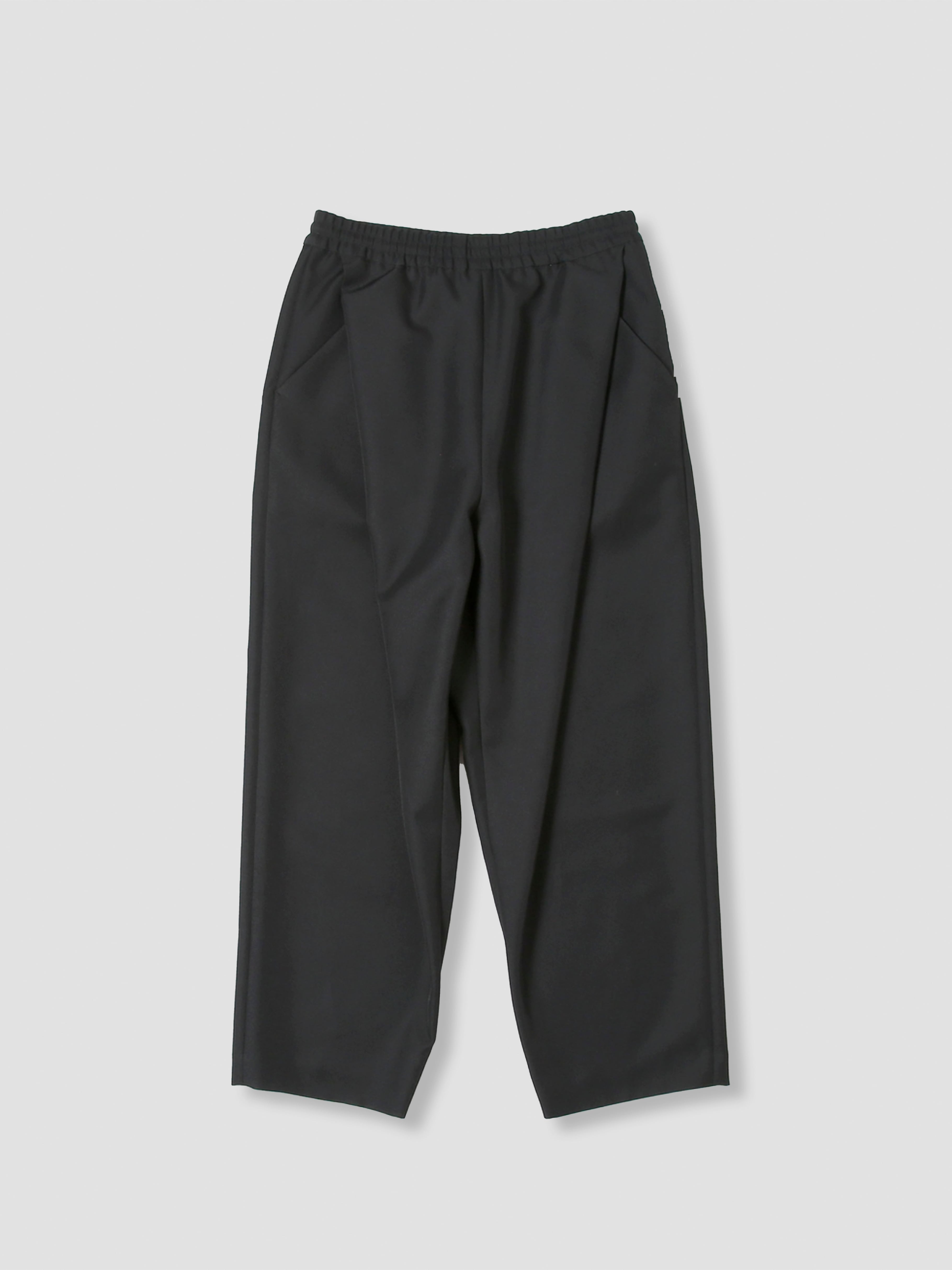 yoshiokubo TWILL WIDE PANT BLACK YKPT02 | BEST PACKING STORE
