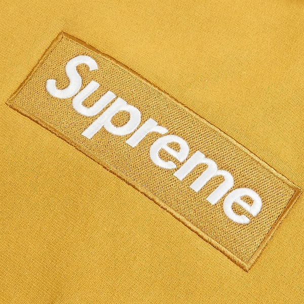 送料込!!Supreme21fw BoxLogo ライトマスタード L